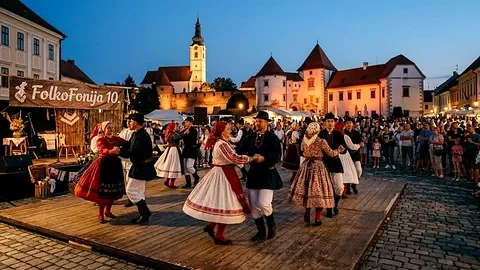 Jubilarna FolkoFonija u Varaždinu s više od 500 folklornih izvođača na Europskom trgu