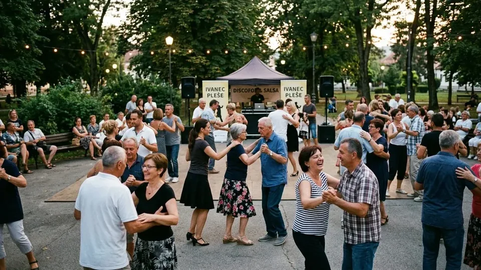 Plesne radionice discofoxa i salse u Gradskom parku u Ivancu