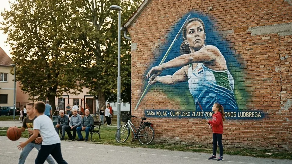 Ludbreg odao počast Sari Kolak: mural i sportski park čuvaju priču o olimpijskom zlatu – Varaždin i Varaždinska županija