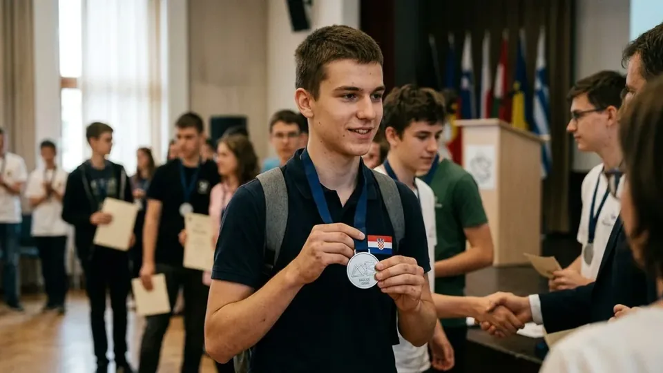 za srebrnu medalju Mateja Križanića na MEMO 2026 u Celju