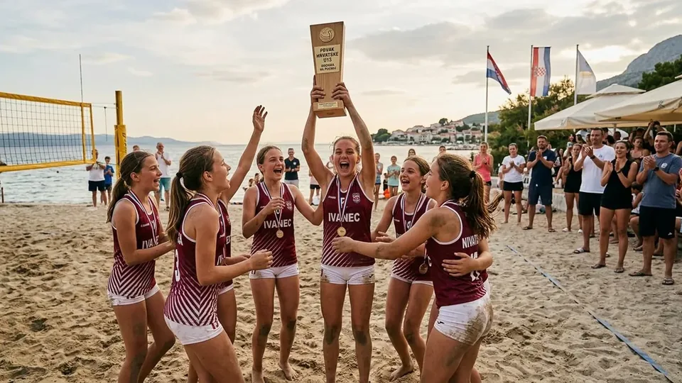 ŽOK Ivanec osvojio naslov prvaka Hrvatske U13 u odbojci na pijesku – Varaždinska županija
